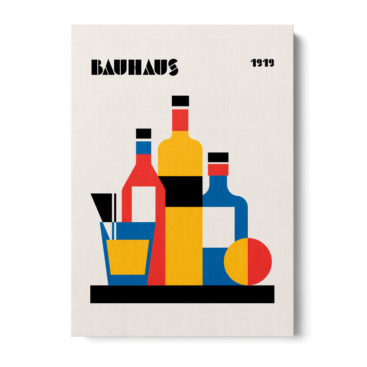 Bauhaus Wine 1919 Canvas