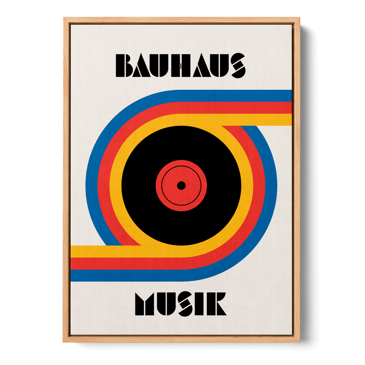 Bauhaus Musik Vinyl Canvas