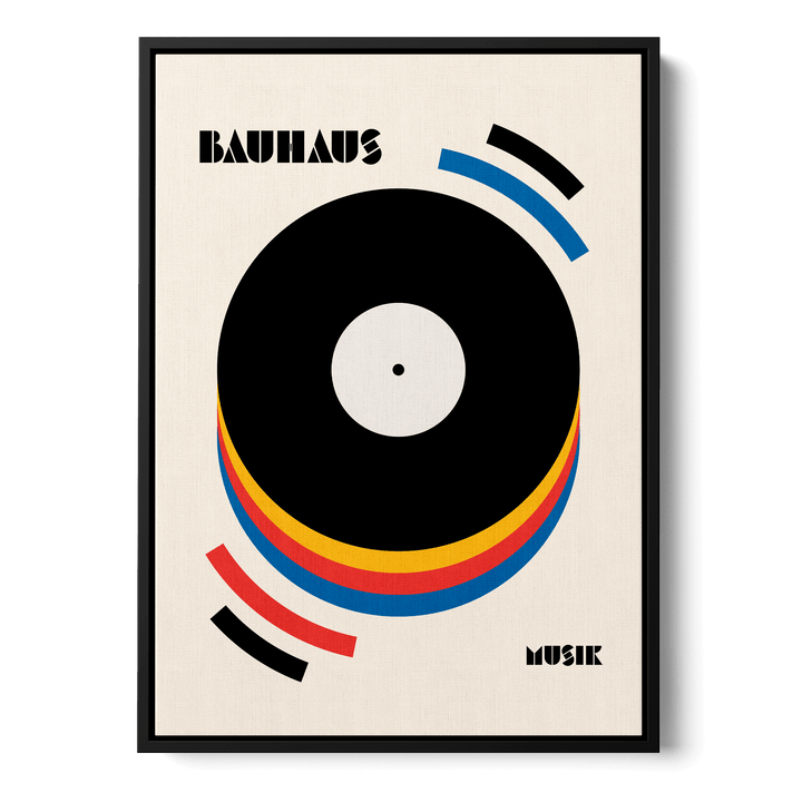 Bauhaus Musik Retro Canvas
