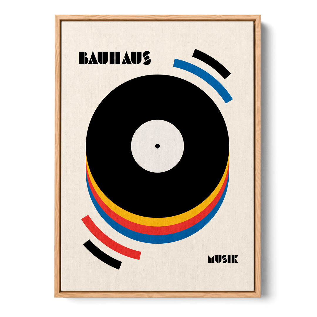 Bauhaus Musik Retro Canvas