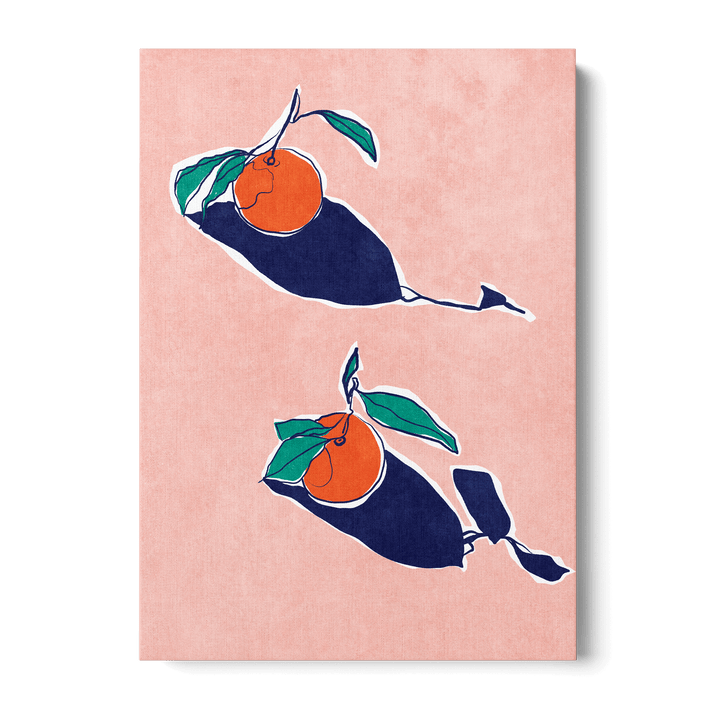 Abstract Oranges Canvas
