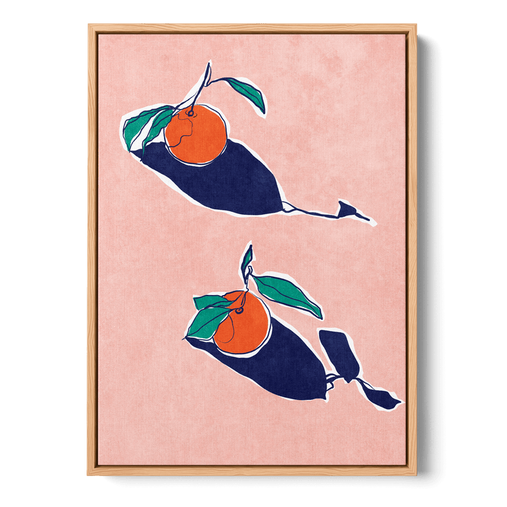 Abstract Oranges Canvas