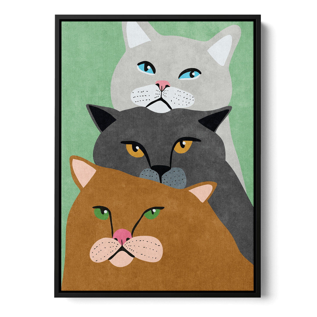 Cat Trio Canvas