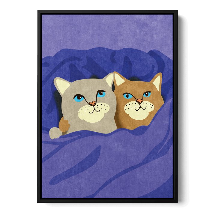 Cats In Bed Canvas