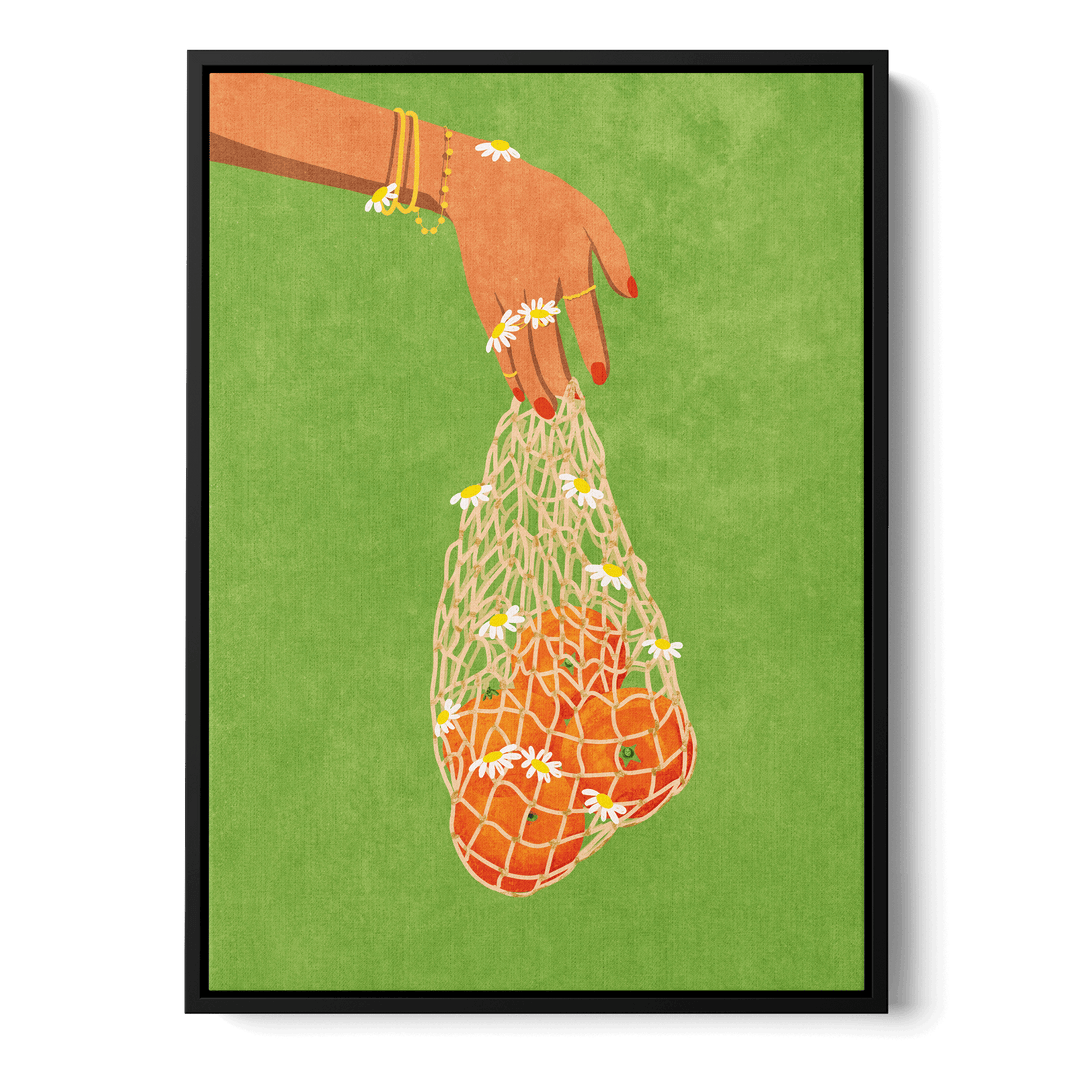 Fresh Oranges Canvas