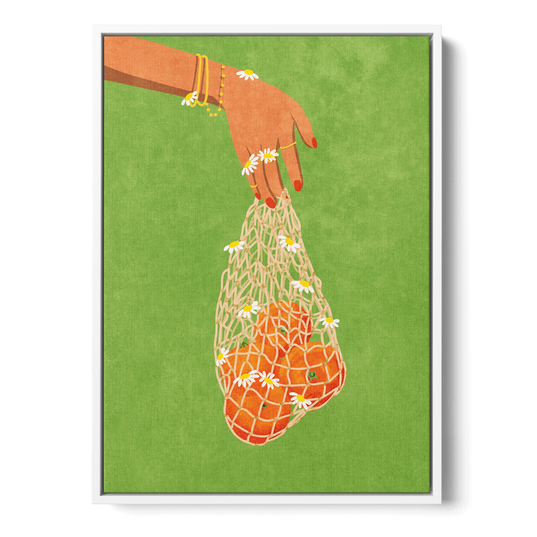Fresh Oranges Canvas