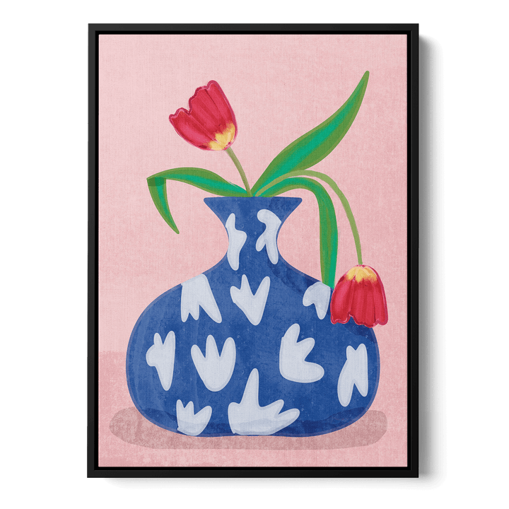 Tulips In Vase Canvas