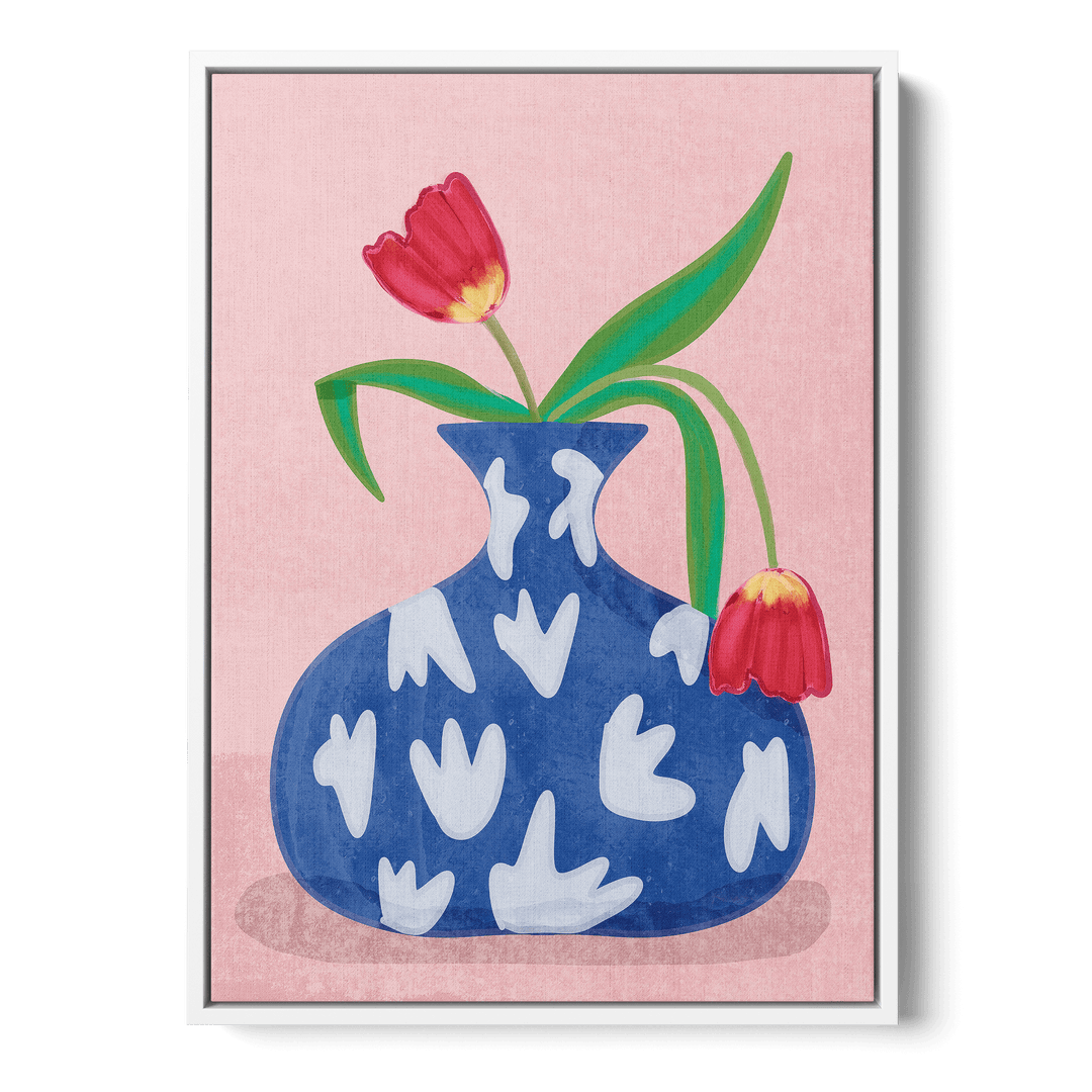 Tulips In Vase Canvas