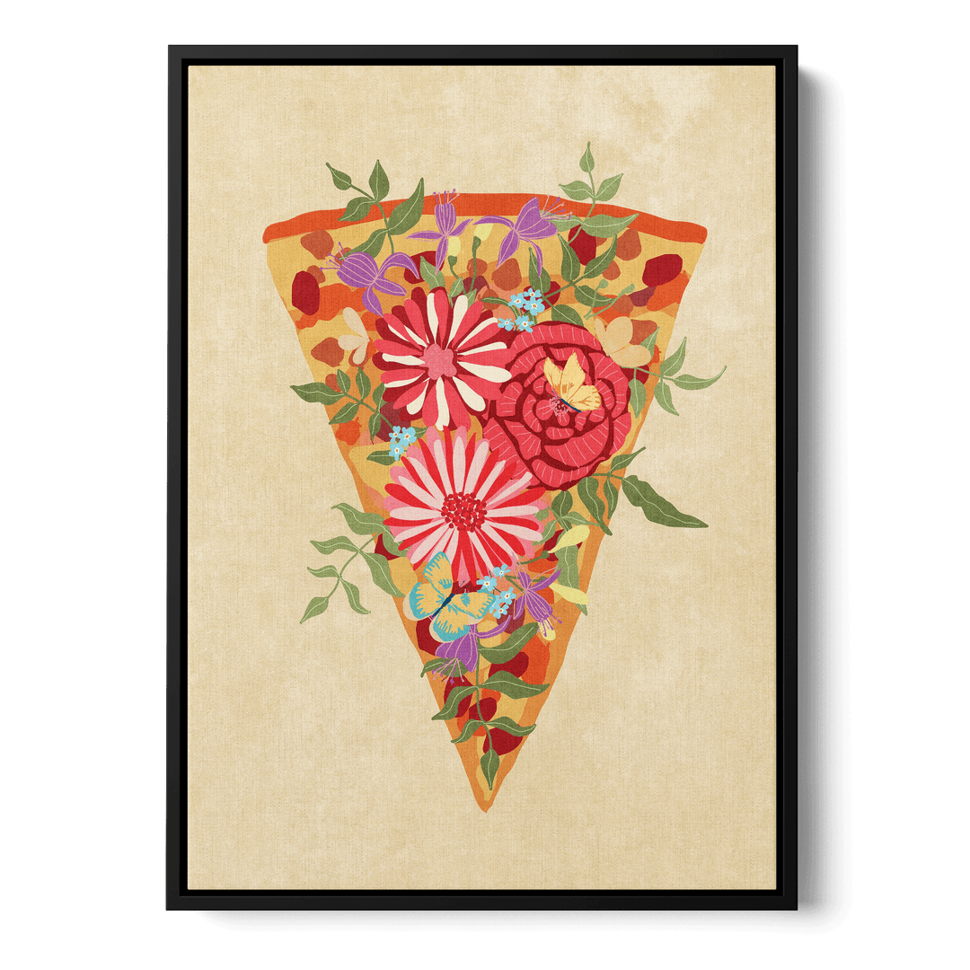 Slice Of Flower Pizza Canvas