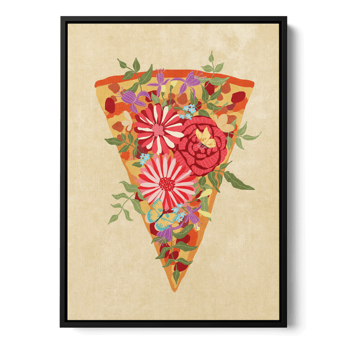 Slice Of Flower Pizza Canvas
