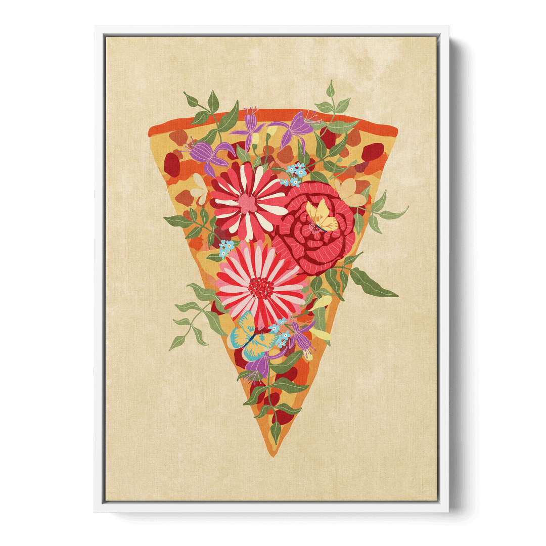 Slice Of Flower Pizza Canvas