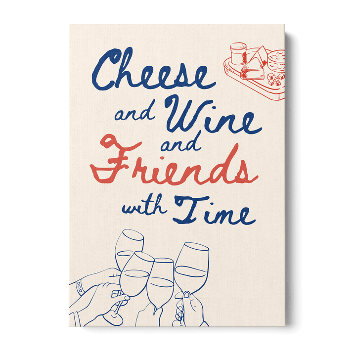 Cheese And Wine Canvas