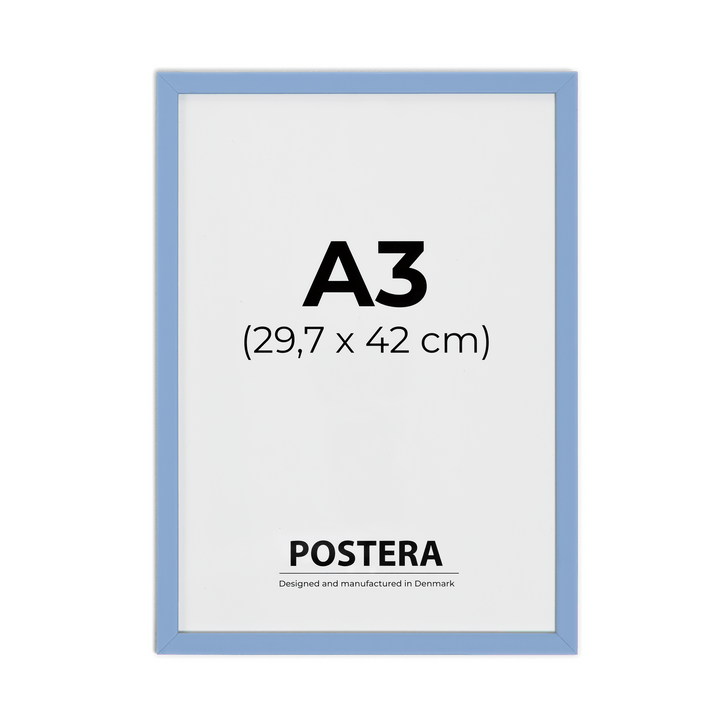 Hellblauer Rahmen - A3