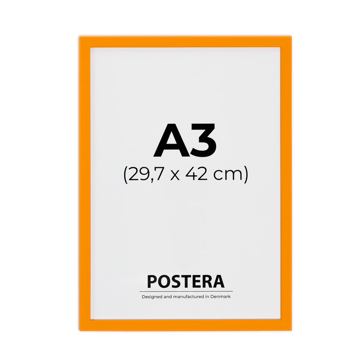 Orange ramme - A3
