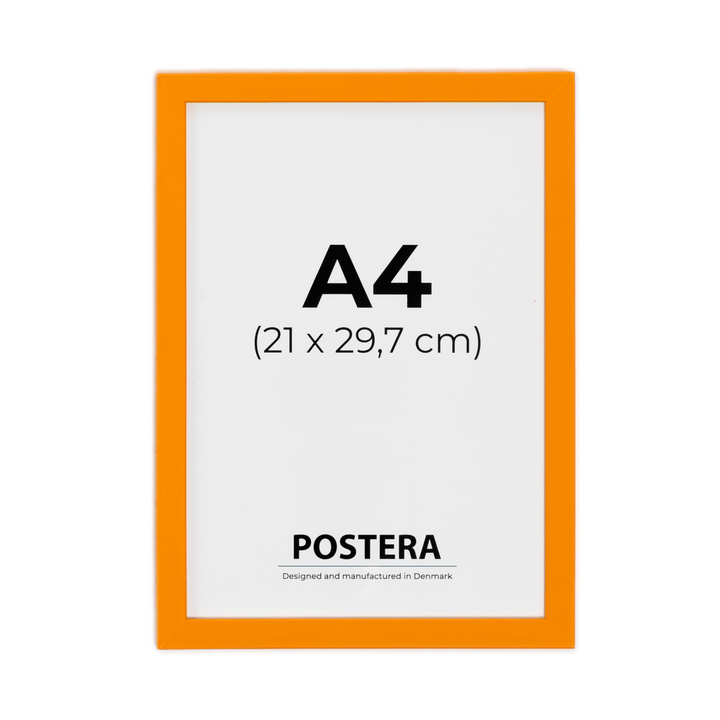 Orange ramme - A4