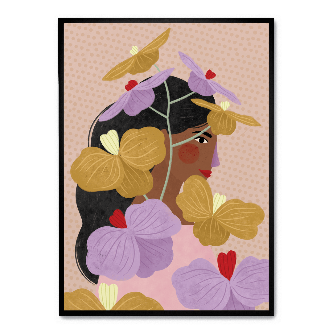 Hidden Behind Yellow Purple Flowers