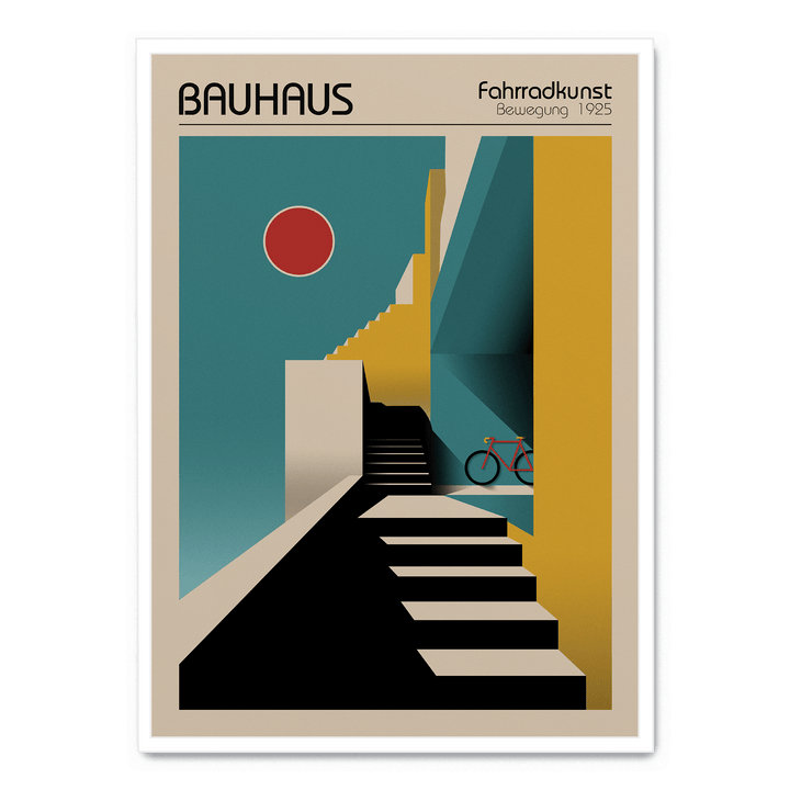 Bauhaus Fahrradkunst Poster