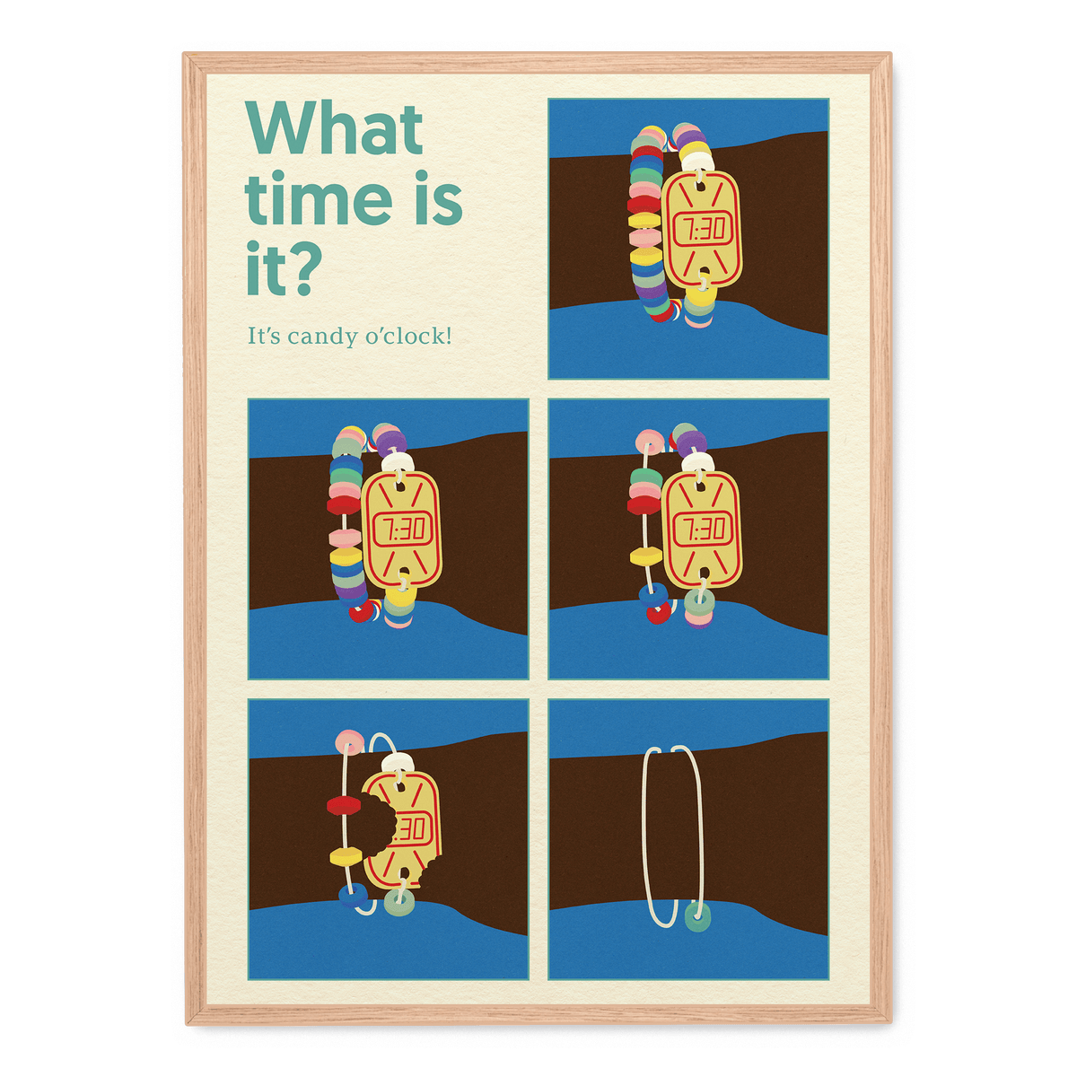 Candy Clock poster | Postera.art