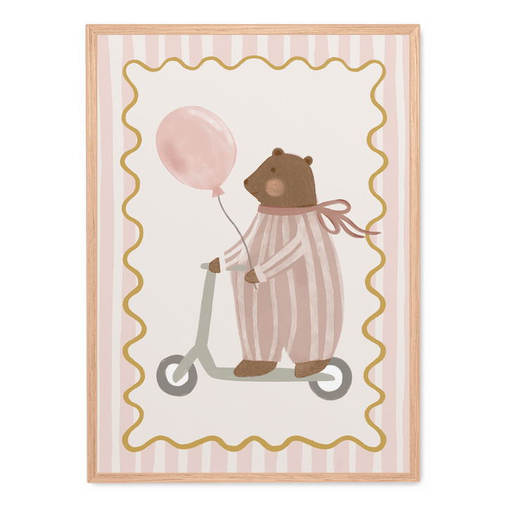 Bear With Pink Balloon
