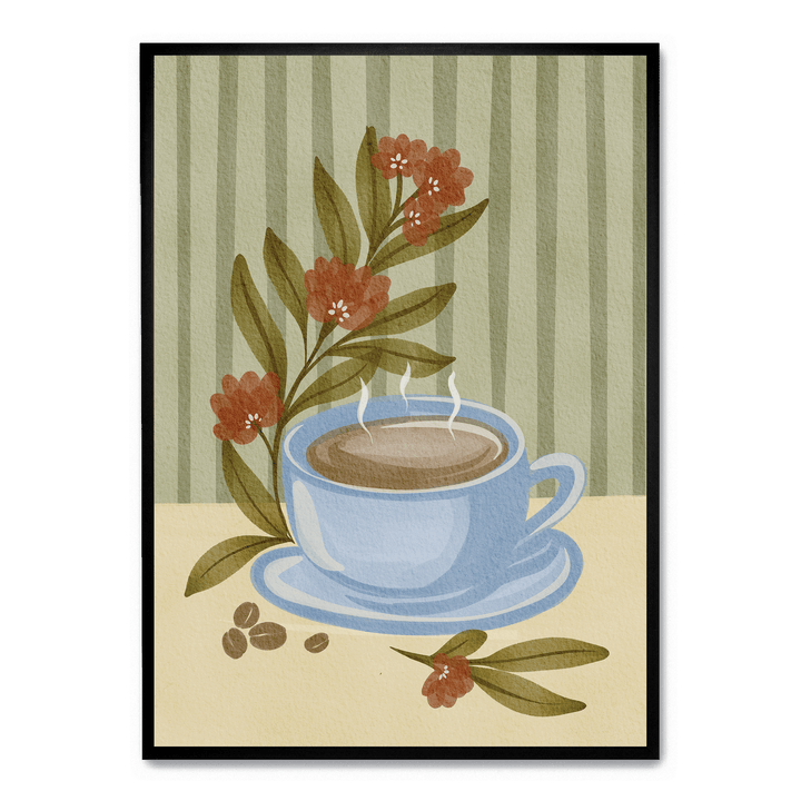 Steaming Coffee Bloom