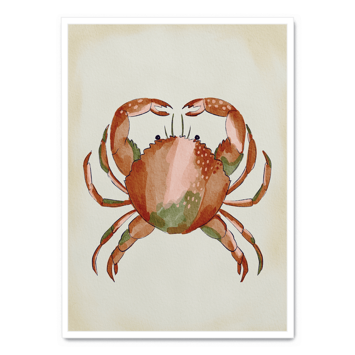 Watercolor Crab