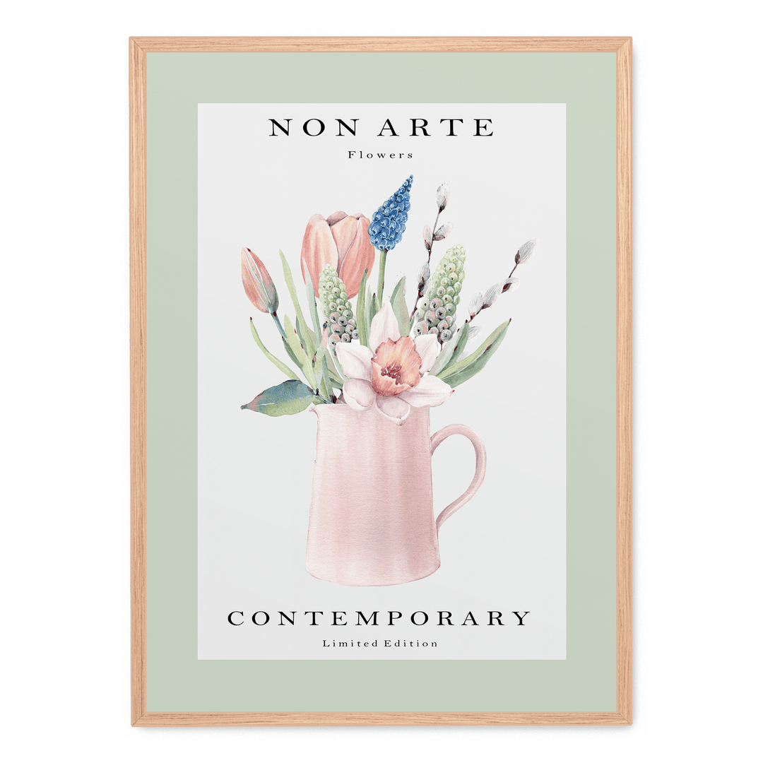 Non Arte Green Flowers