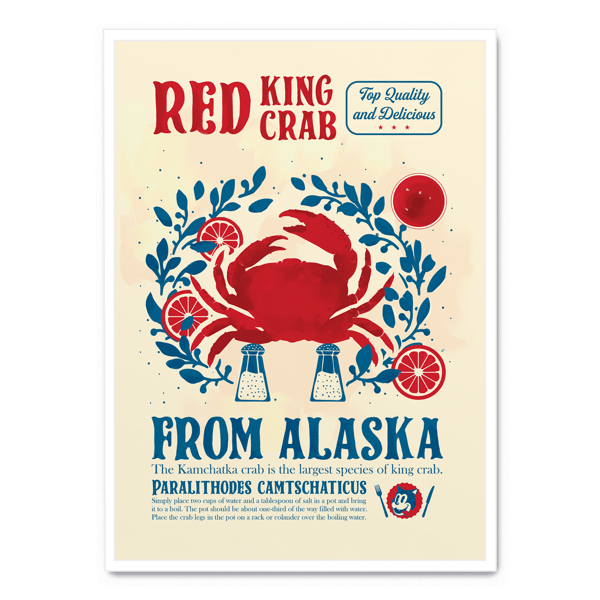 Red King Crab Poster Postera art red-king-crab-poster-postera-art