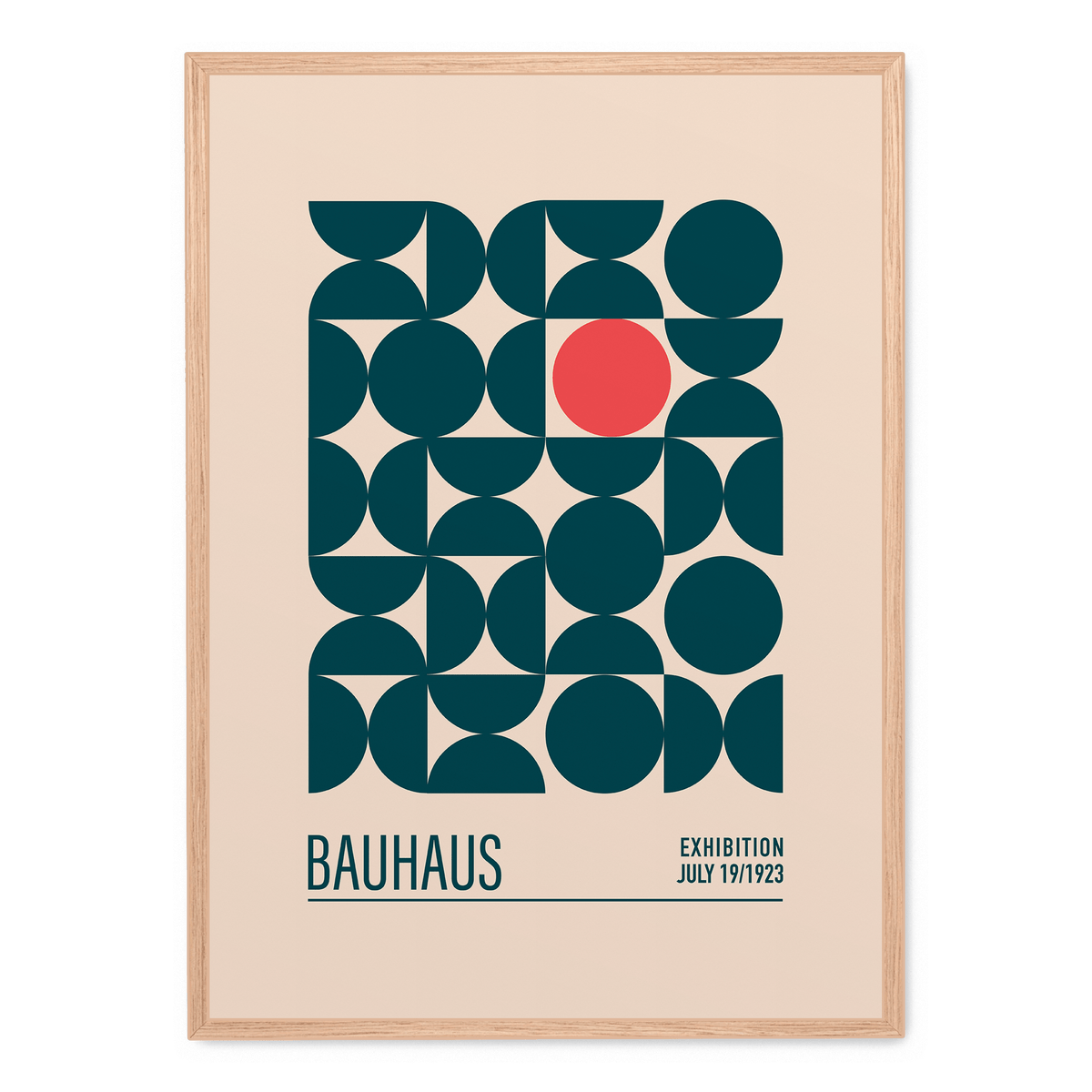 Bauhaus Mavi Kureler poster | Postera.art