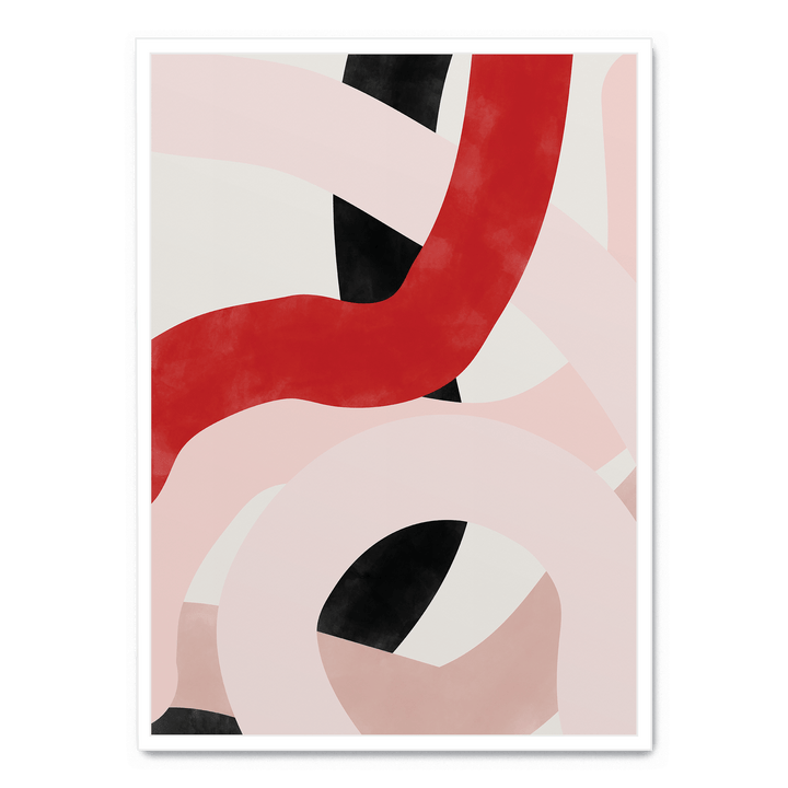 Pink And Red Brush Strokes