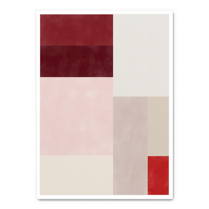 Red And Pink Colour Block