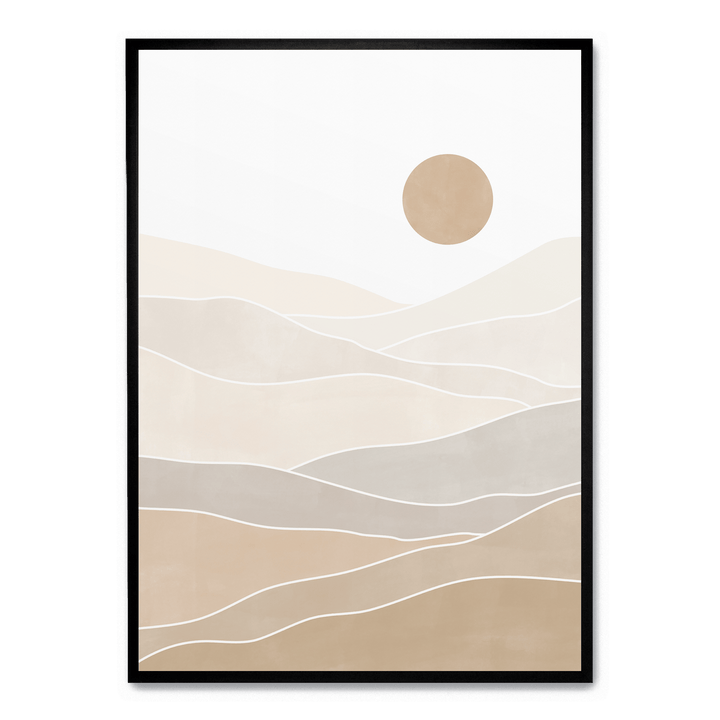 Abstract Beige Landscape