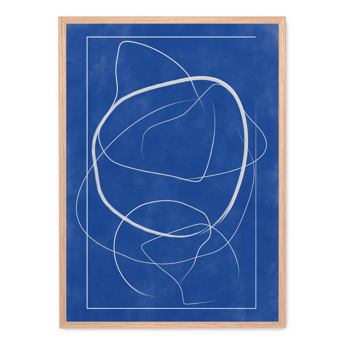 Blue Line Art poster | Postera.art