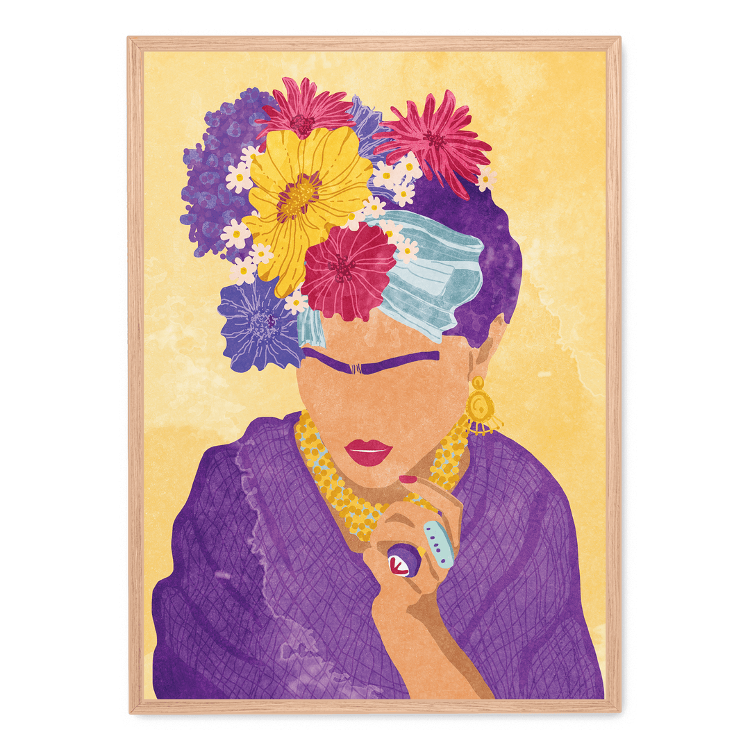 Frida And Flowers