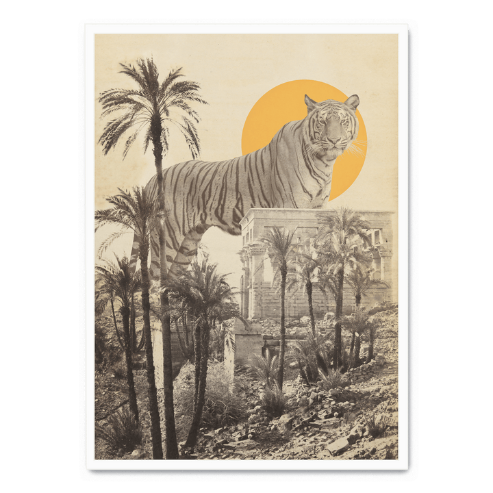 Giant Tiger In Ruins