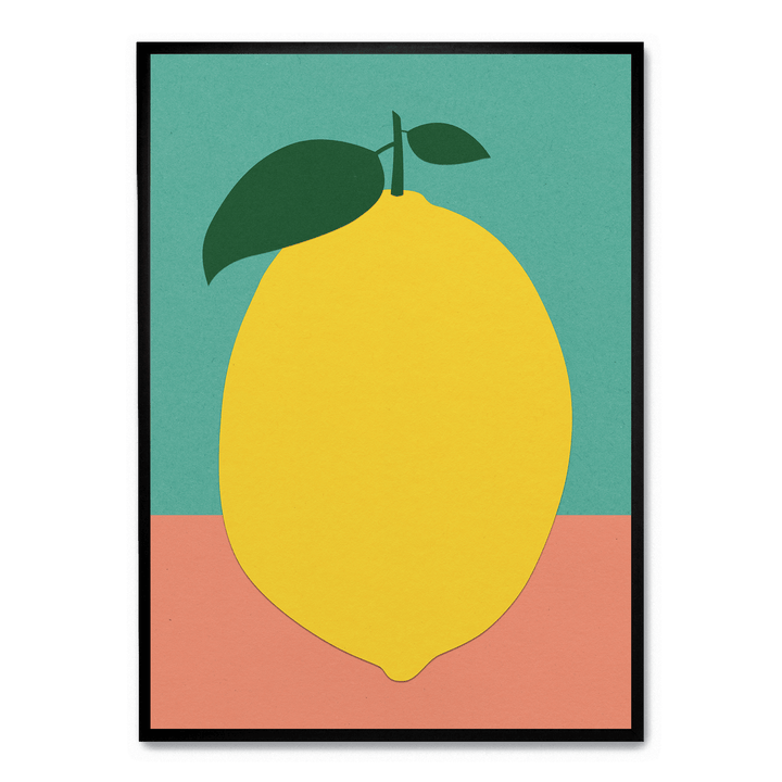 Lemon With Two Leaves