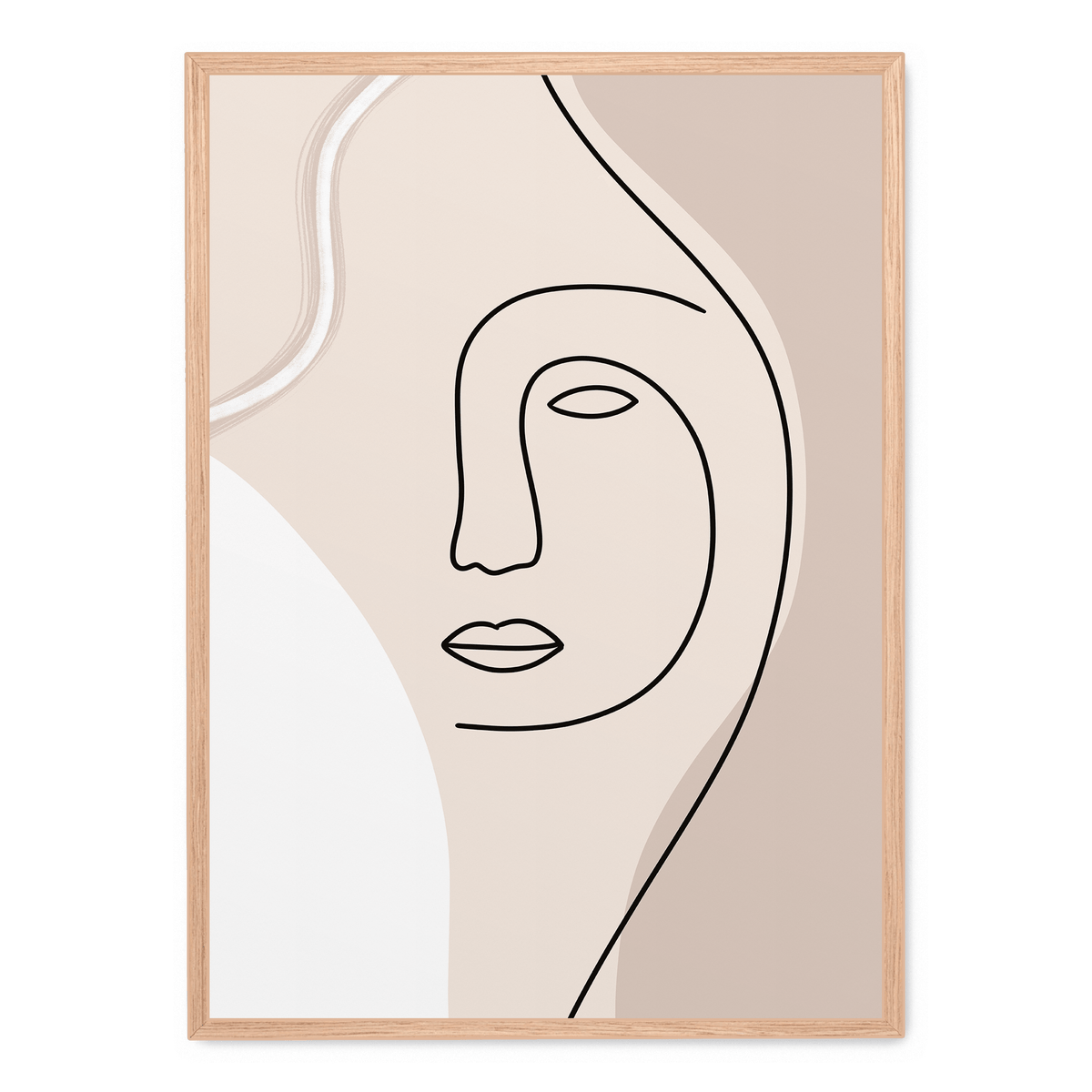 Line Face Poster Postera art line-face-poster-postera-art