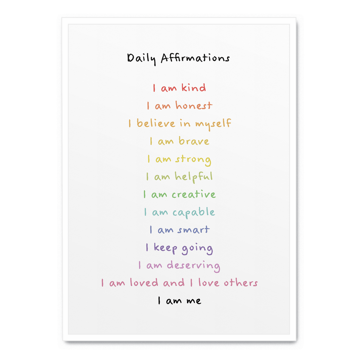 Daily Affirmations poster Postera.art