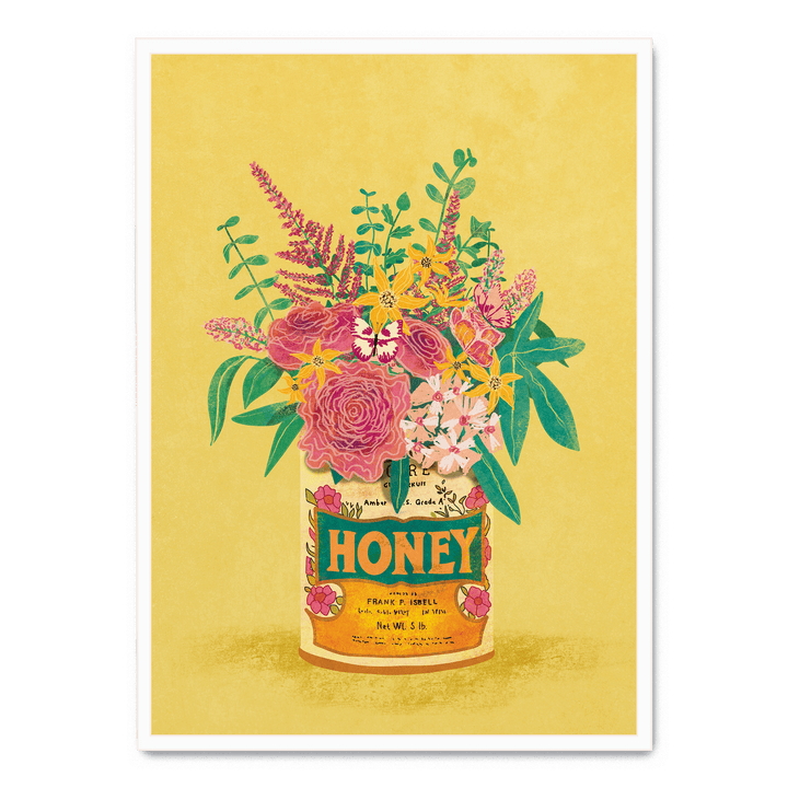 Flowers Vintage Honey Can