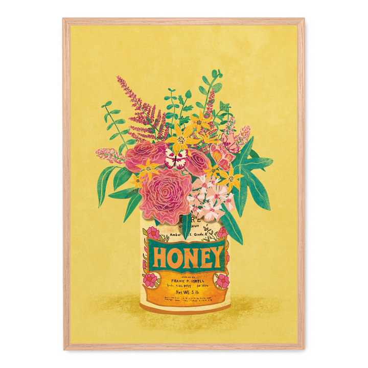 Flowers Vintage Honey Can