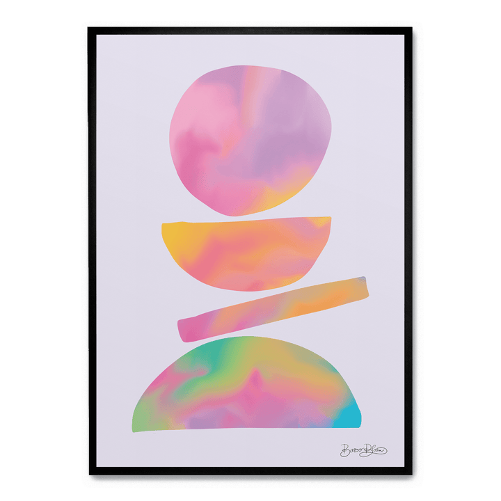 Rainbow Midcentury Composition