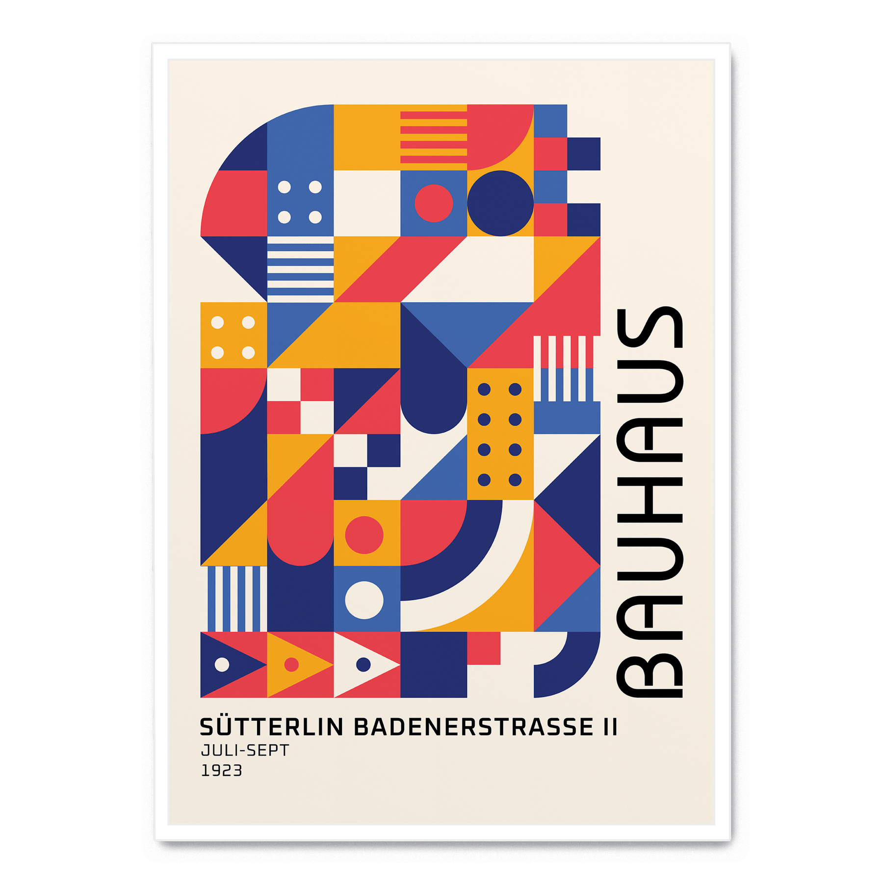 Bauhaus Abstract Colors poster