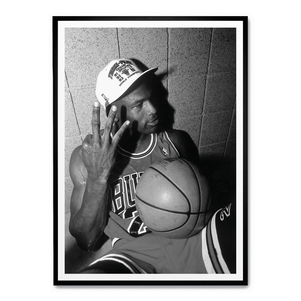 Michael Jordan 3 Fingers Poster Postera art michael-jordan-3-fingers-poster-postera-art