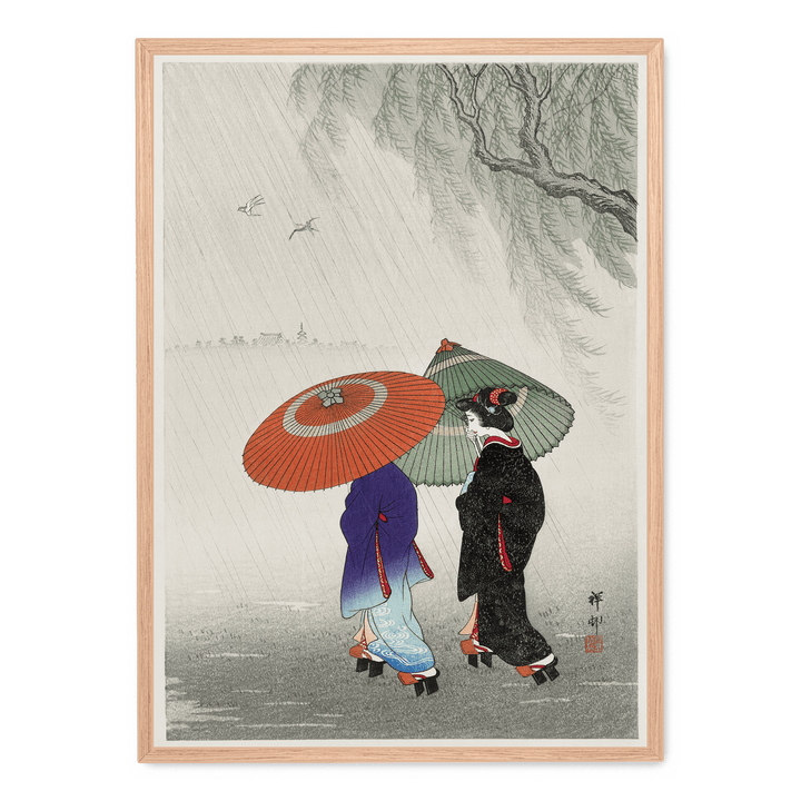 Ohara Koson - Two Women In The Rain