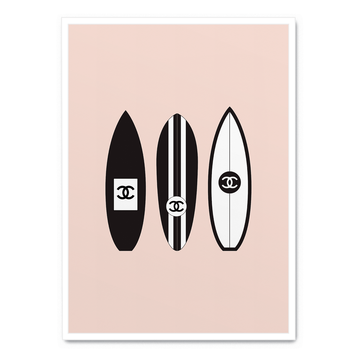 Gisele X Chanel Surf (21x29,7cm) - Wallified - Fashion - Poster