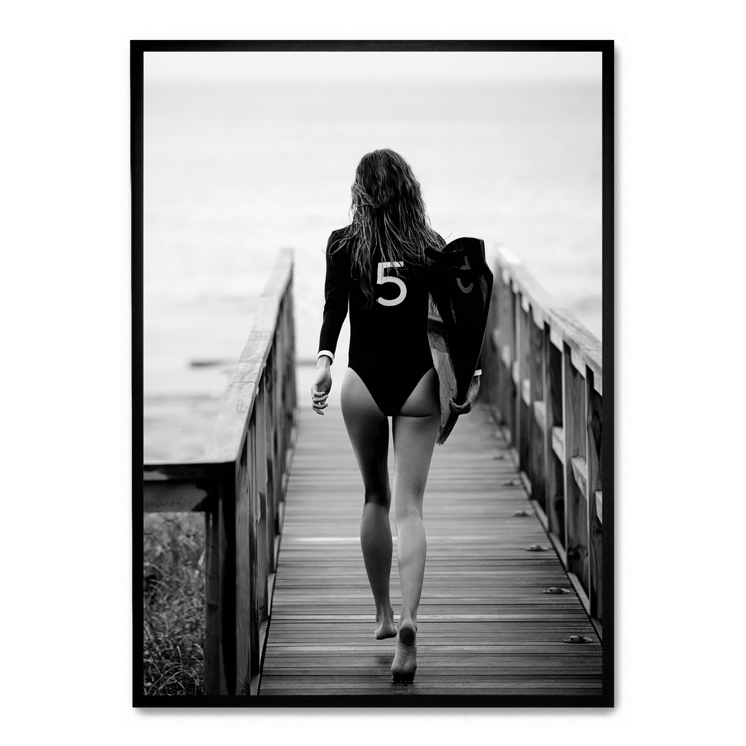 No. 5 Surfer Girl poster | Postera.art