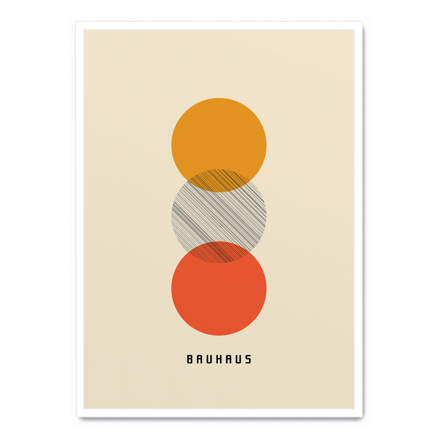 Bauhaus Colored Circles poster