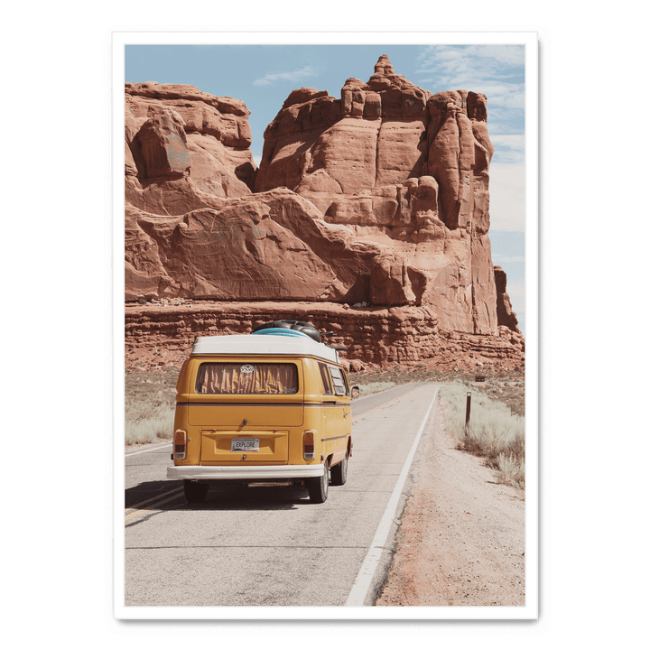 Old Van In The Desert
