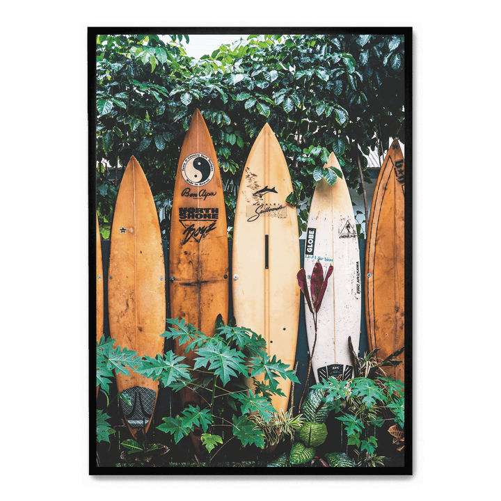 Standing Surfboards