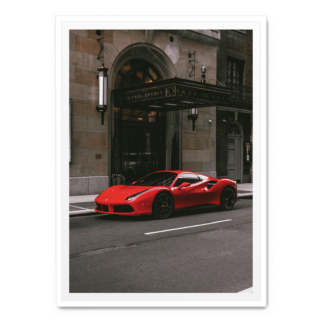 Red Ferrari Park Avenue