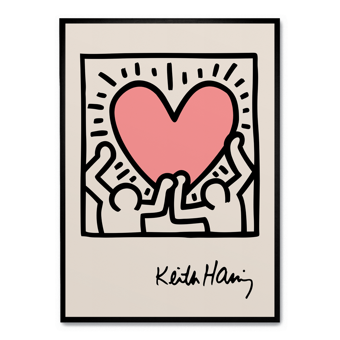 Two Figures Holding Heart poster | Postera.art